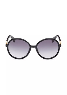 Max Mara Emme 58MM Round Sunglasses