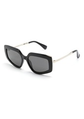 Max Mara engraved-logo square-frame sunglasses