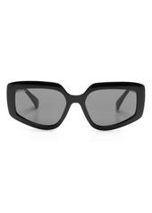 Max Mara engraved-logo square-frame sunglasses