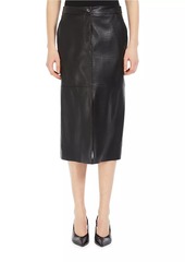 Max Mara Ethel Croc-Embossed Pencil Skirt