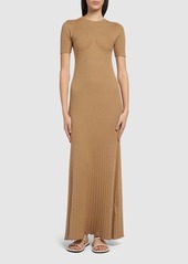 Max Mara Europa Wool & Silk Knit Maxi Dress