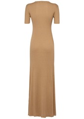 Max Mara Europa Wool & Silk Knit Maxi Dress