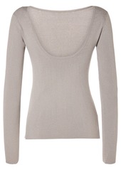 Max Mara Favella Stretch Viscose Lurex L/s Top