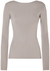 Max Mara Favella Stretch Viscose Lurex L/s Top