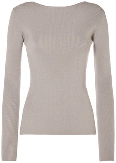 Max Mara Favella Stretch Viscose Lurex L/s Top