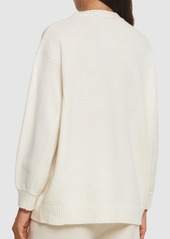 Max Mara Fido Wool & Cashmere Knit Logo Sweater