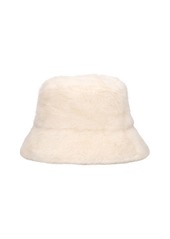 Max Mara Figura Alpaca & Wool Teddy Bucket Hat