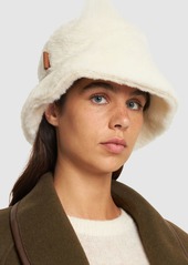 Max Mara Figura Alpaca & Wool Teddy Bucket Hat