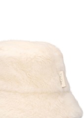 Max Mara Figura Alpaca & Wool Teddy Bucket Hat