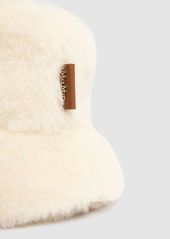 Max Mara Figura Alpaca & Wool Teddy Bucket Hat