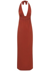 Max Mara Fluid Viscose Jersey Long Dress