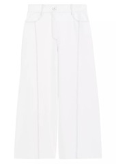 Max Mara Foster High-Rise Stretch Wide Ankle Jeans