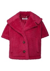 Max Mara Fuchsia alpaca blend cape