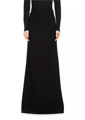 Max Mara Galosce Wool-Cashmere Maxi Skirt