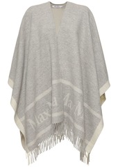 Max Mara Hilde Fringed Wool Poncho