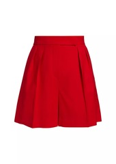 Max Mara Jessica Pleated Wool Shorts