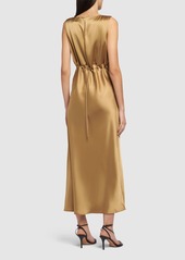 Max Mara Lazio Satin Long Dress