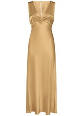 Max Mara Lazio Satin Long Dress