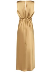 Max Mara Lazio Satin Long Dress