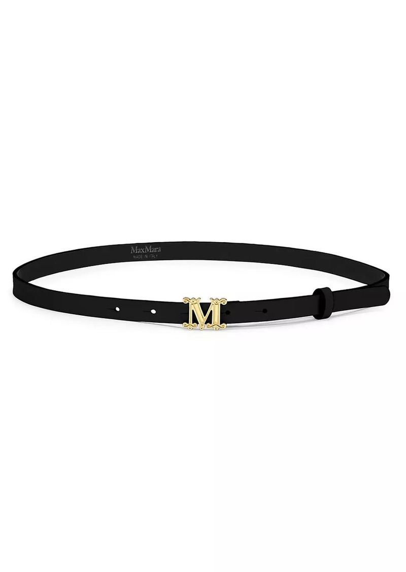 Max Mara Leather Monogram Belt