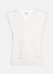 Max Mara Leisure Palco cotton-blend sweater vest