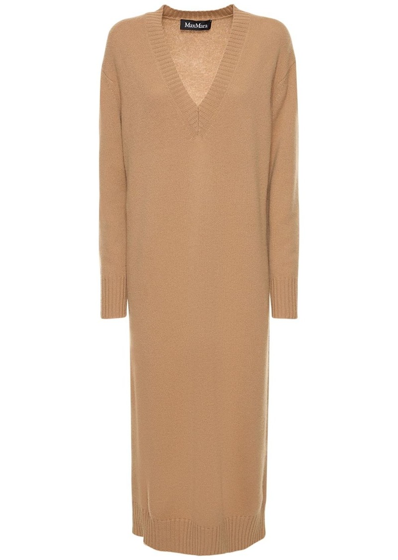 Max Mara Lvr Exclusive Wool Knit Midi Dress