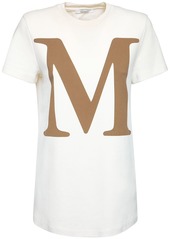 Max Mara M Logo Print Cotton Jersey T-shirt