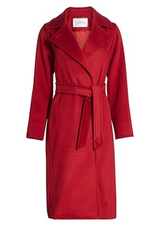 Manuela Camel Hair Wrap Coat