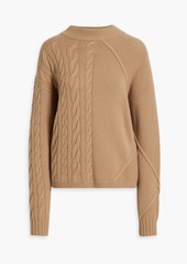 Max Mara - Accordo cable-knit wool and cashmere-blend sweater - White - L