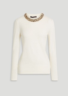 Max Mara - Addi embellished wool sweater - White - M