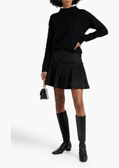 Max Mara - Cable-knit wool and cashmere-blend sweater - Black - S