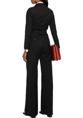 Max Mara - Diana double-breasted belted pinstriped wool-twill jumpsuit - Black - IT 42