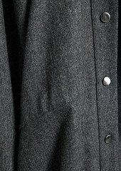 Max Mara - Fronda wool-blend shirt dress - Gray - IT 34