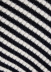 Max Mara - Harlem striped ribbed wool turtleneck sweater - Blue - S