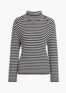 Max Mara - Harlem striped ribbed wool turtleneck sweater - Blue - S
