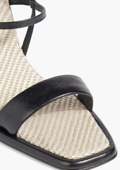 Max Mara - Leather slingback sandals - Black - EU 38