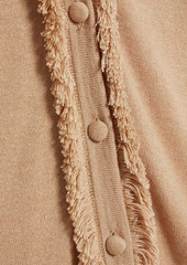 Max Mara - Polo fringed silk and cashmere-blend cardigan - Neutral - M