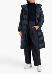 Max Mara - Quilted shell hooded coat - Blue - IT 48