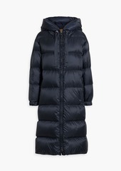 Max Mara - Quilted shell hooded coat - Blue - IT 48