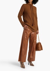 Max Mara - Tasseled wool and cashmere-blend turtleneck sweater - Brown - M