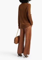 Max Mara - Tasseled wool and cashmere-blend turtleneck sweater - Brown - M