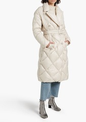 Max Mara - Trecoat double-breasted quilted shell down coat - White - IT 42