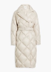 Max Mara - Trecoat double-breasted quilted shell down coat - White - IT 42