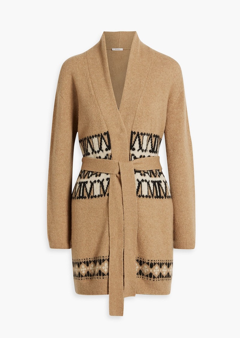 Max Mara - Vanadio jacquard-knit cardigan - Neutral - S