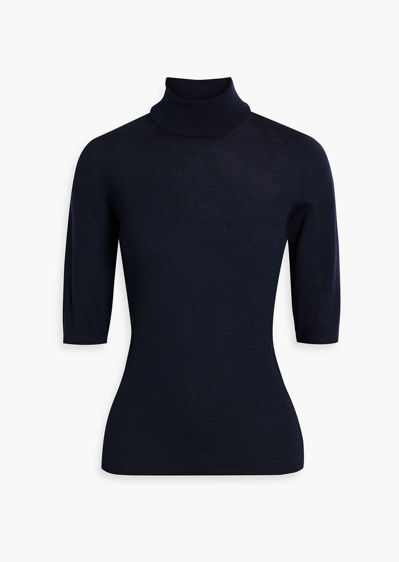 Max Mara - Wool turtleneck sweater - Blue - XS