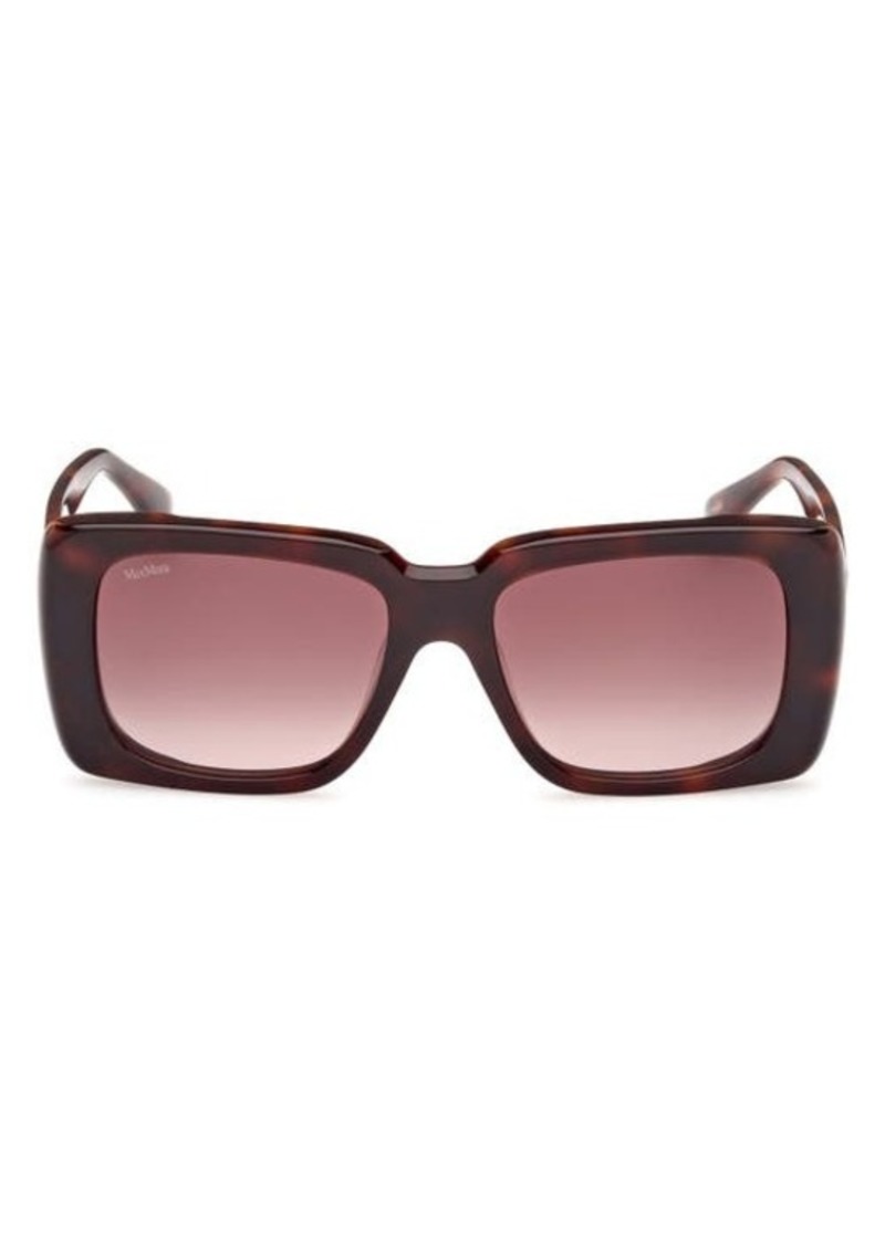 Max Mara 53mm Rectangular Sunglasses