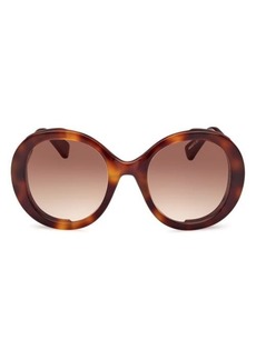 Max Mara 54mm Gradient Round Sunglasses