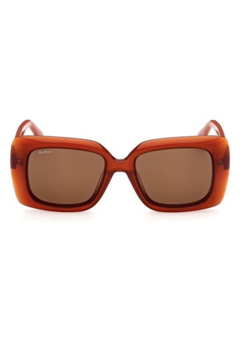 Max Mara 54mm Rectangular Sunglasses