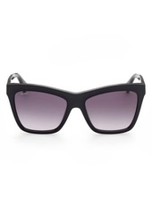 Max Mara 55mm Geometric Sunglasses