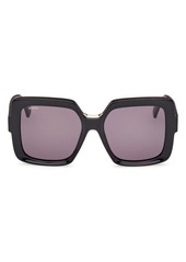 Max Mara Ernest 56mm Square Sunglasses